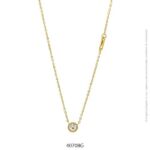 Gargantilla de Acero Dorado Diesel 40708G