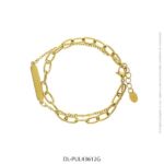 Pulsera de Acero Dorado Diesel 43612G