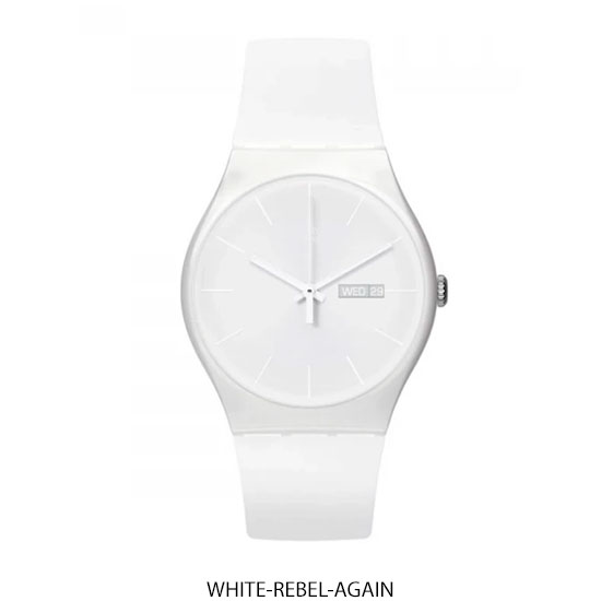 Reloj Swatch White Rebel SO29W704