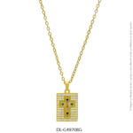 Gargantilla de Acero Dorado Diesel 49708G