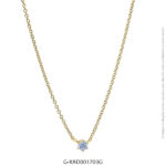 Gargantilla de Acero Dorado Diesel XAD001703G