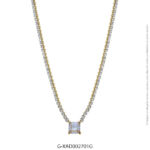 Gargantilla de Acero Dorado Diesel XAD002701G