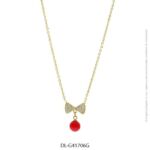 Gargantilla de Acero Dorado Diesel 41706G