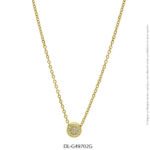 Gargantilla de Acero Dorado Diesel G49702G