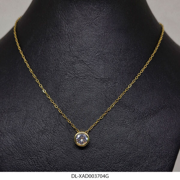 Gargantilla de Acero Dorado Diesel XAD003704G