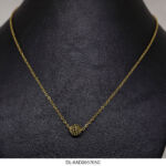 Gargantilla de Acero Dorado Diesel XAD003705G