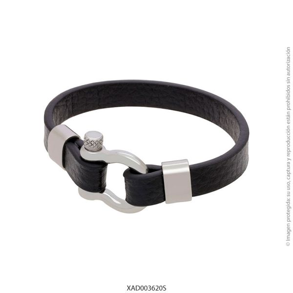 Pulsera de Cuero y Acero Diesel XAD003620S