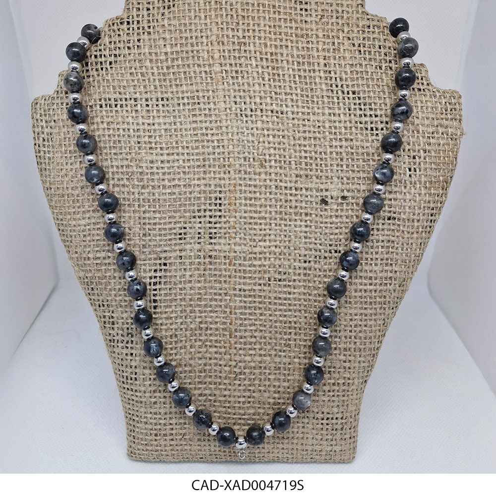 CAD-XAD004719S Cadena de Piedra Labradorita y Acero Quirúrgico Diesel XAD004719S (Hombre)