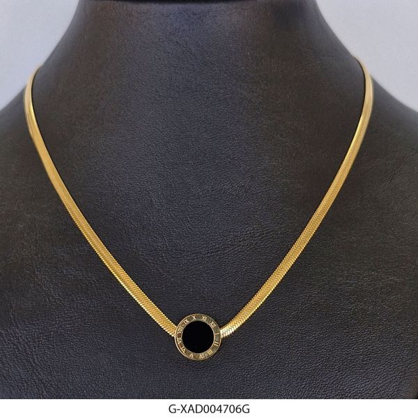 Gargantilla de Acero Dorado Diesel XAD004706G