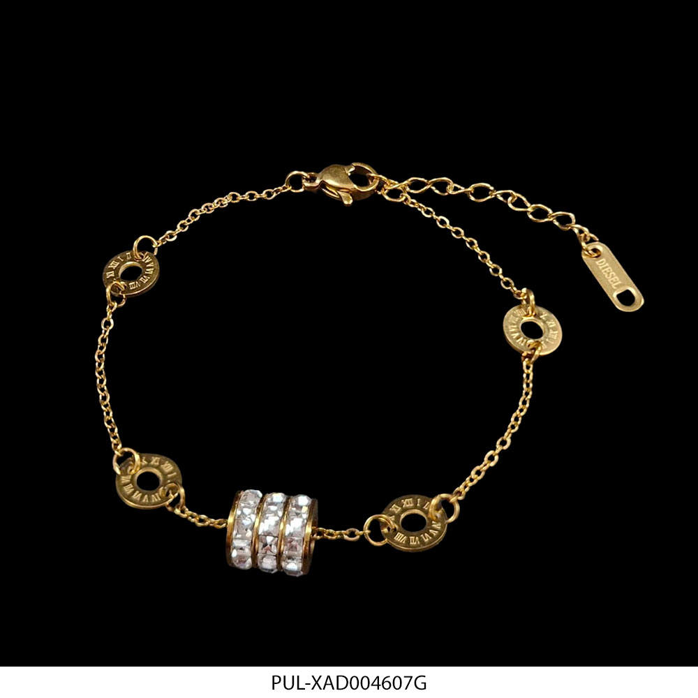 PUL-XAD004607G Pulsera de Acero Dorado Diesel XAD004607G