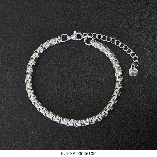 Pulsera de Acero Blanco Diesel XAD004610P (Hombre)