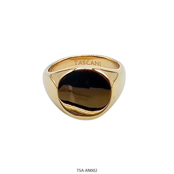 Anillo de Acero Dorado Tascani 002