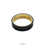 Anillo de Acero Dorado Tascani 024