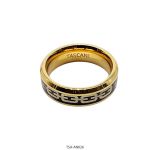 Anillo de Acero Dorado Tascani 026