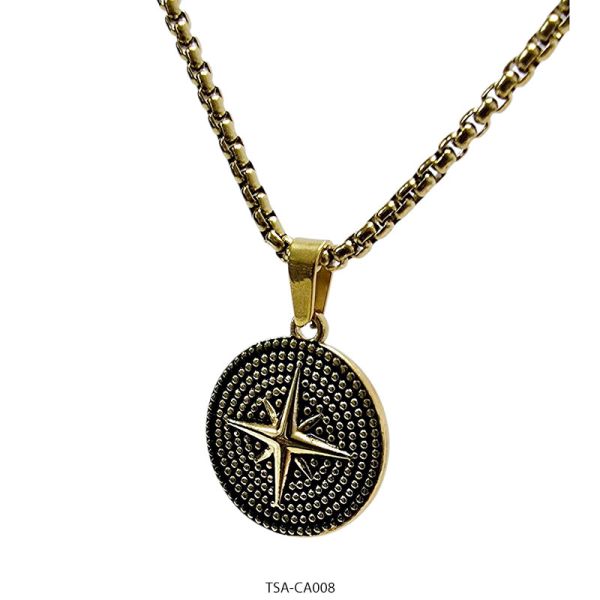 Gargantilla de Acero Dorado Tascani 008