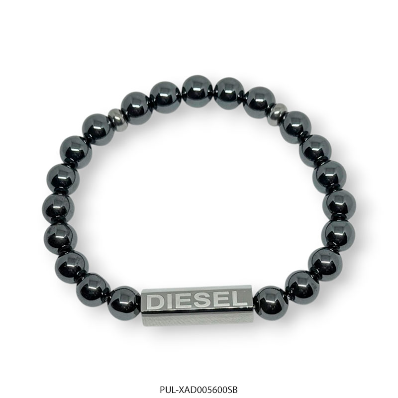 PUL-XAD005600SB Pulsera de Acero Negro y Hematite Diesel XAD005600SB