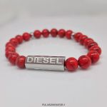 Pulsera de Acero y Piedra Roja Diesel XAD005603SR - Image 3