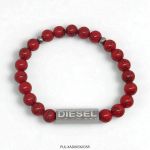 Pulsera de Acero y Piedra Roja Diesel XAD005603SR