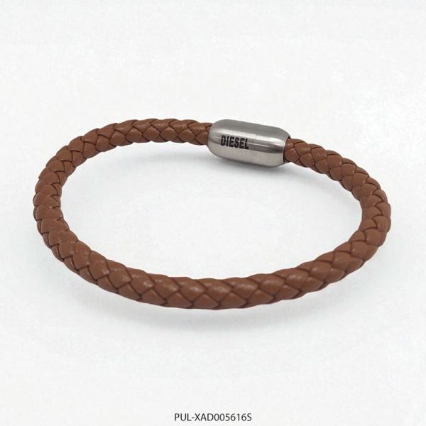 Pulsera de Cuero y Acero Diesel XAD005616S