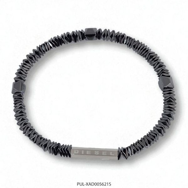 Pulsera de Acero y Hematite Diesel XAD005621S