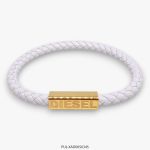 Pulsera de Cuero y Acero Dorado Diesel XAD005634S