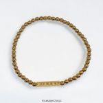 Tobillera de Acero Dorado y Hematite Dorado Diesel XAD005701GG