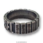 Anillo de Acero Negro Vintage Diesel XAD005300V - Imagen 2