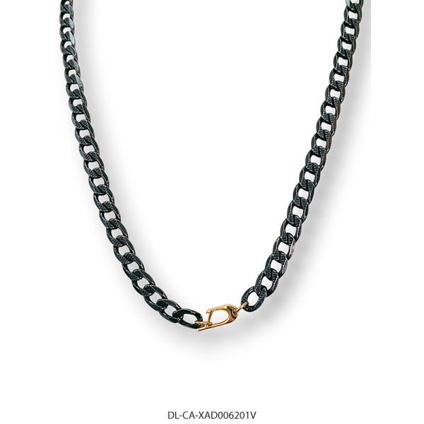 Cadena de Acero Vintage y Acero Dorado Diesel XAD006201V