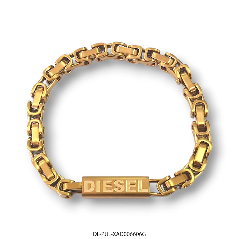 DL-PUL-XAD006606G Pulsera de Acero Dorado Mate Diesel XAD006606G