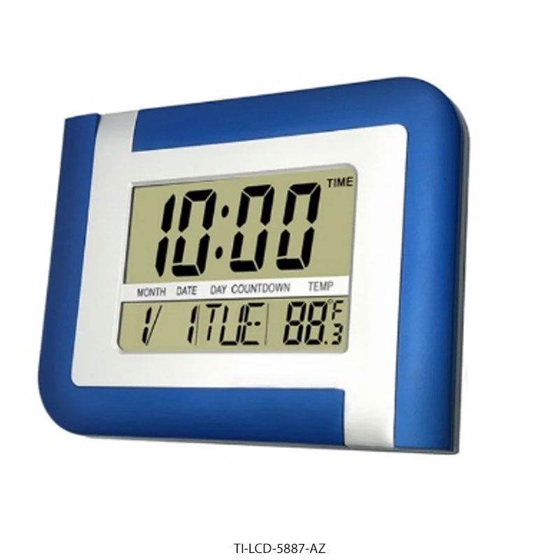 TI-LCD-5887-AZ Despertador Time LCD-5887