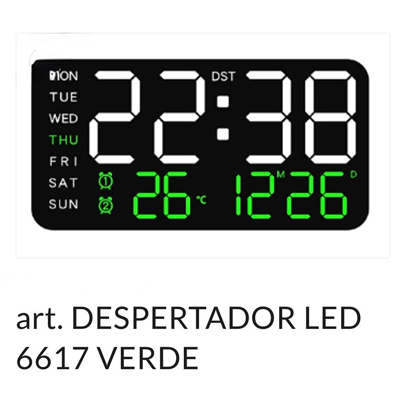 ART-6617-VD Despertador Aiwa ART-6617