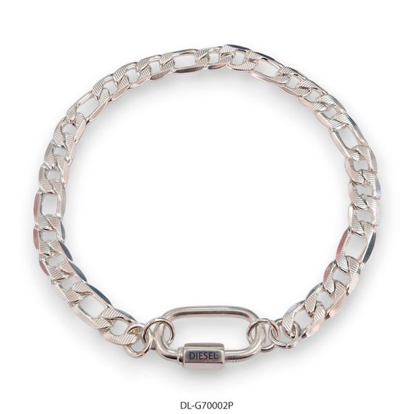 Gargantilla de Acero Blanco Diesel 70002P