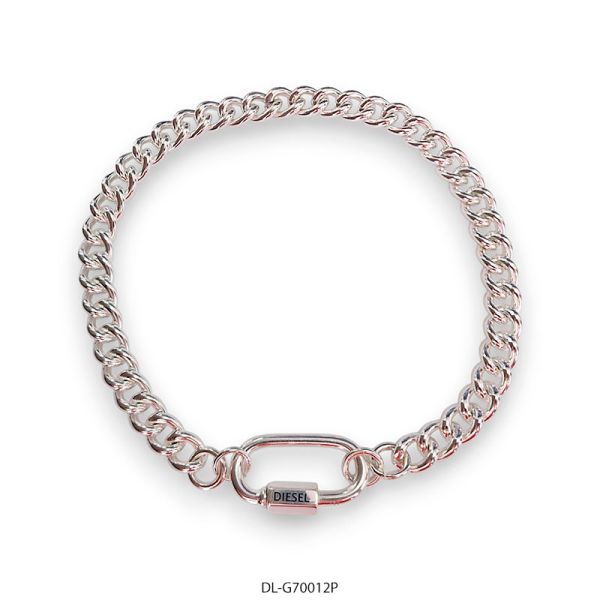 Gargantilla de Acero Blanco Diesel 70012P