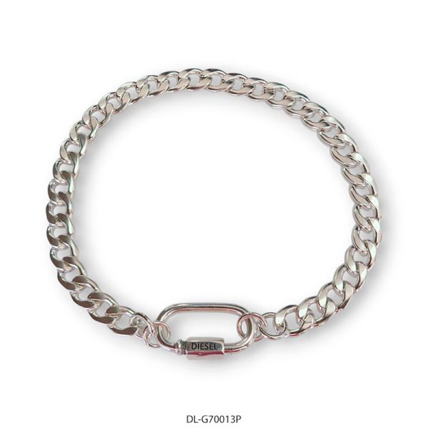 Gargantilla de Acero Blanco Diesel 70013P