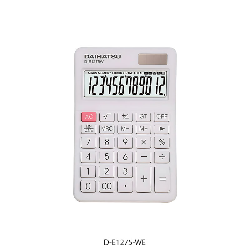 D-E1275-WE Calculadora Daihatsu D-E1275