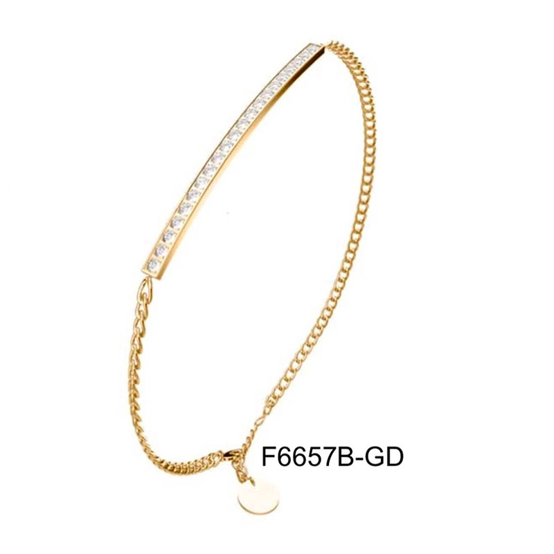 F6657B-GD Pulsera de Acero Feraud F6657B