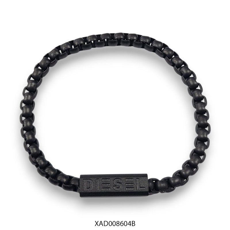 XAD008604B Pulsera de Acero Negro Diesel XAD008604B