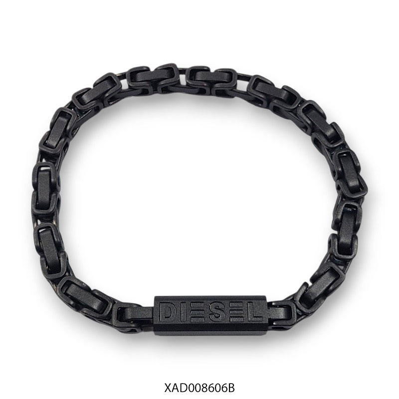 XAD008606B Pulsera de Acero Negro Diesel XAD008606B