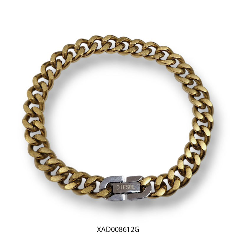 XAD008612G Pulsera de Acero Dorado Diesel XAD008612G